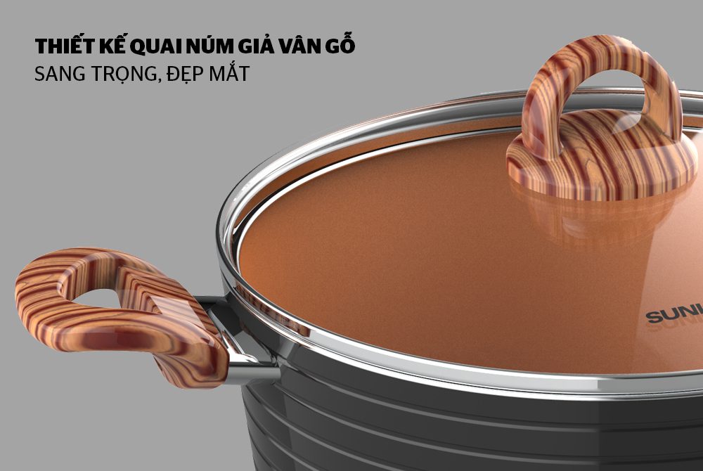 Nồi ceramic đáy từ CHÍNH HÃNG SUNHOUSE SHG2024MCA 3