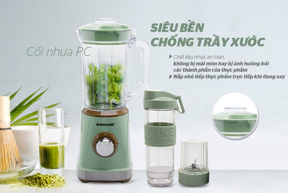 Máy xay sinh tố đa năng CHÍNH HÃNG SUNHOUSE SHD5315G 3