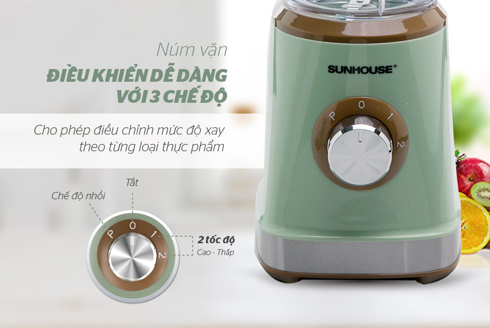 Máy xay sinh tố đa năng CHÍNH HÃNG SUNHOUSE SHD5315G 6