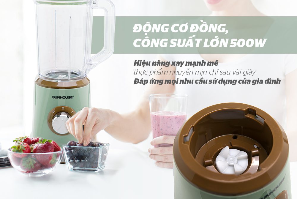Máy xay sinh tố đa năng CHÍNH HÃNG SUNHOUSE SHD5315G 7