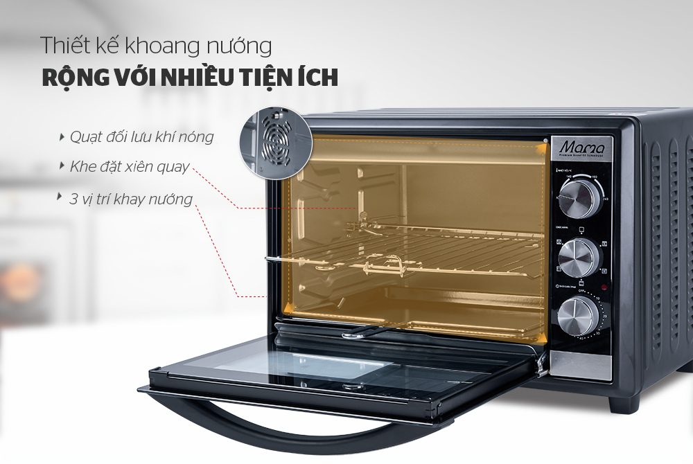 LÒ NƯỚNG 40L CHÍNH HÃNG SUNHOUSE MAMA SHD4240 3