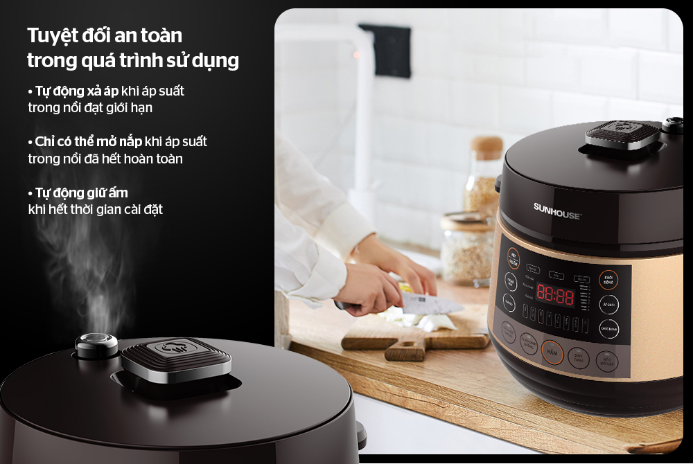 Những sai lầm tuyệt đối cần tránh khi sử dụng nồi áp suất điện 4