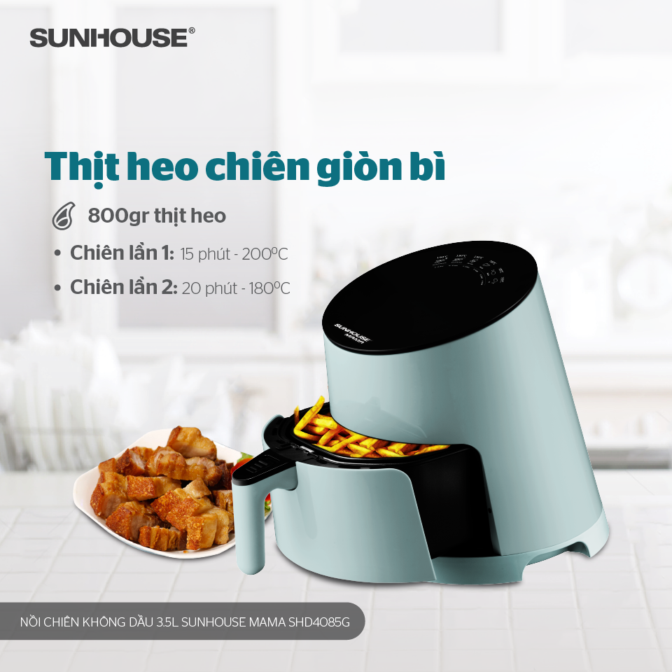 Học cách làm  các món từ nồi chiên không dầu cho bữa cơm gia đình thêm phần hấp dẫn 4