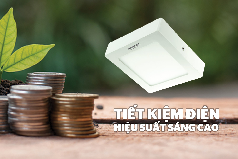 ĐÈN LED CEILING VUÔNG CHÍNH HÃNG SUNHOUSE-SPEC 12W SHE-LEDCES-12W-S 5