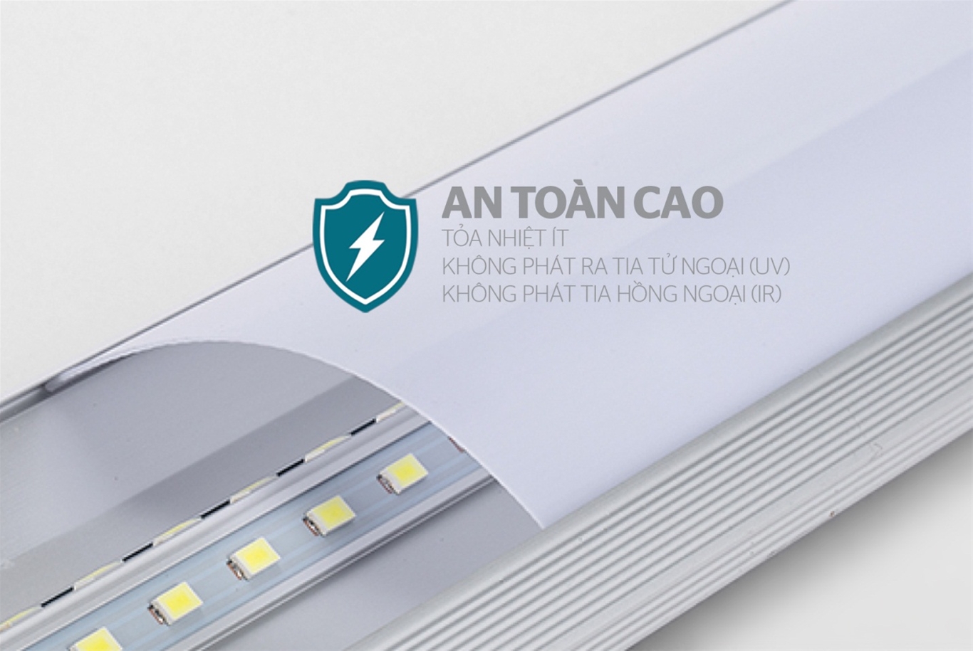 ĐÈN LED TUÝP BÁN NGUYỆT CHÍNH HÃNG SUNHOUSE Spec 40W SHE-TUBBN-40W-S 4