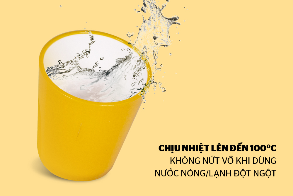 CỐC CÁCH NHIỆT 2 LỚP BIOZONE KB-CU310PY MÀU VÀNG 5