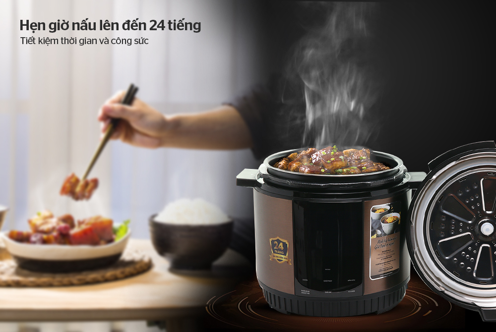 Hướng dẫn dùng nồi áp suất hầm xương nhanh chóng và ngon tuyệt cú mèo 5