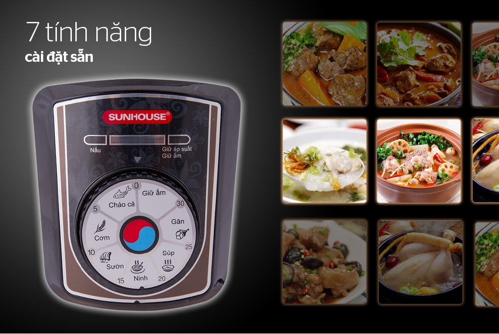 05 món ăn nấu cực đơn giản với nồi áp suất điện CHÍNH HÃNG SUNHOUSE 5