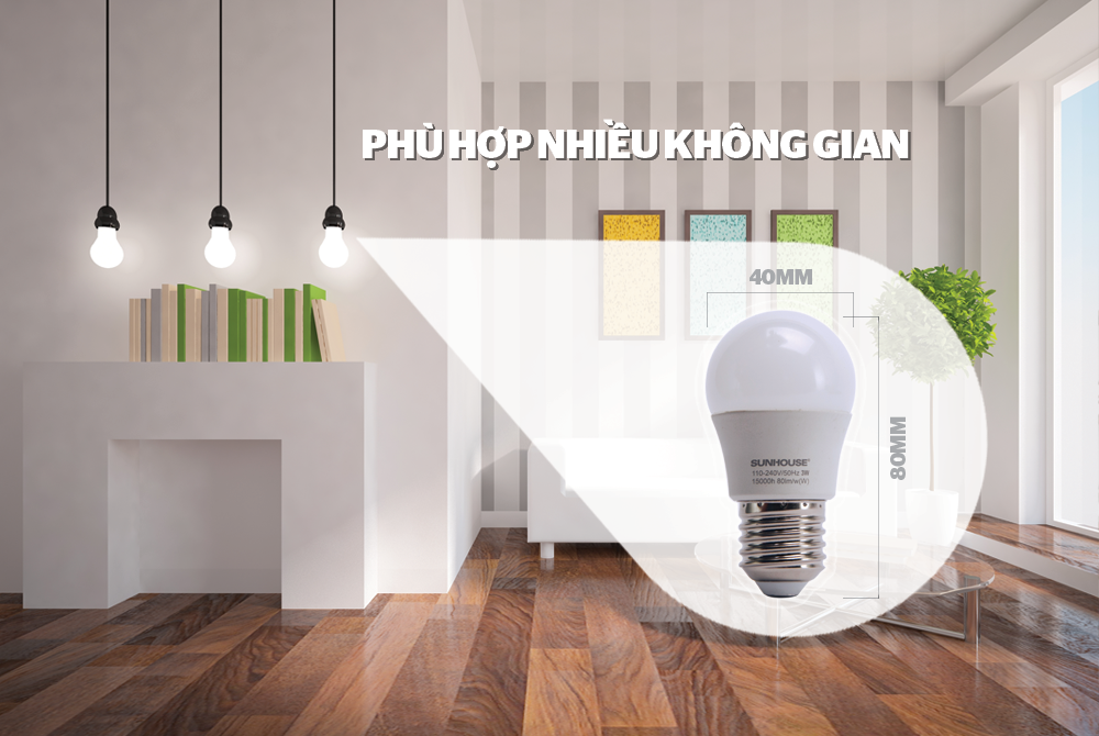 image-20200815082737-3 Bộ đèn LED thân nhôm SHE-LEDA45AL-A3W (trắng) 3