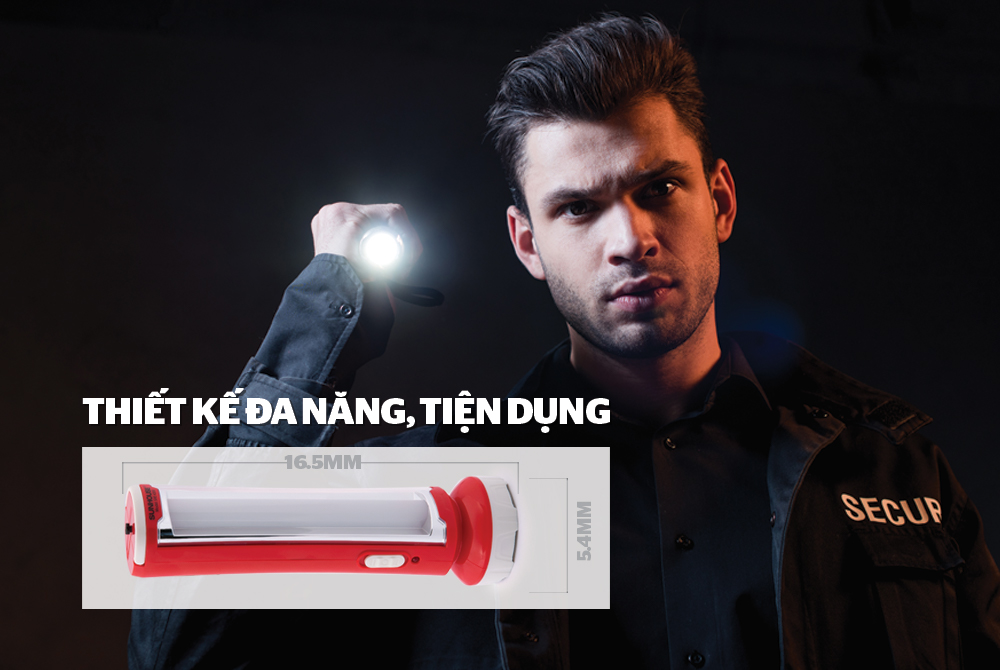 ĐÈN PIN ĐA NĂNG CHÍNH HÃNG SUNHOUSE SHE-4300 2