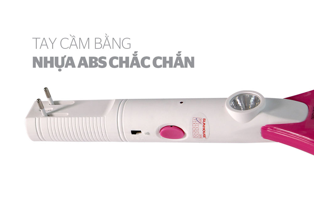 VỢT MUỖI CHÍNH HÃNG SUNHOUSE SHE-E250 MÀU HỒNG 2