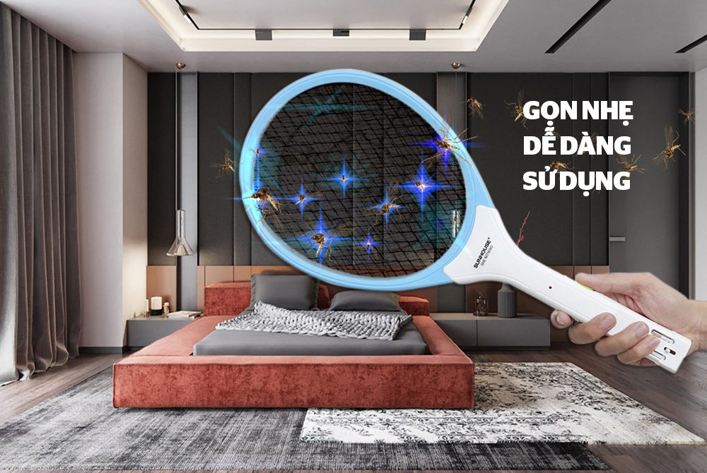 VỢT MUỖI CHÍNH HÃNG SUNHOUSE SHE-MT1690 1