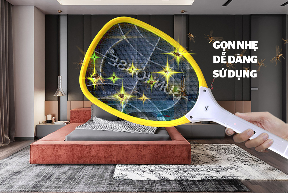 VỢT MUỖI CHÍNH HÃNG SUNHOUSE SHE-MT1700 1