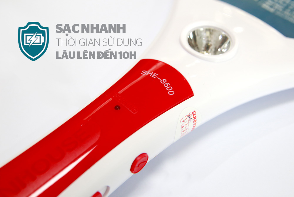 VỢT MUỖI CHÍNH HÃNG SUNHOUSE SHE-S600 4