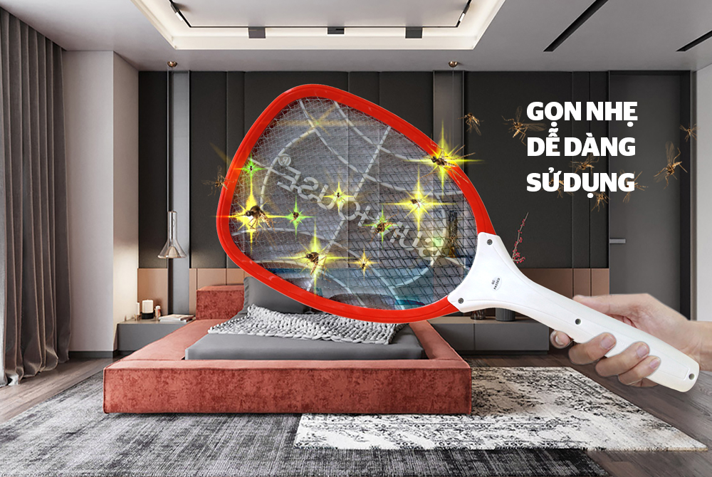 VỢT MUỖI CHÍNH HÃNG SUNHOUSE SHE-S800 2