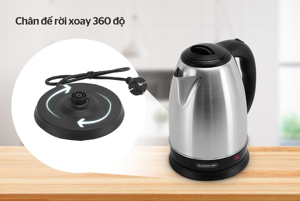 ẤM SIÊU TỐC 1.5 L CHÍNH HÃNG SUNHOUSE SHD1057 4