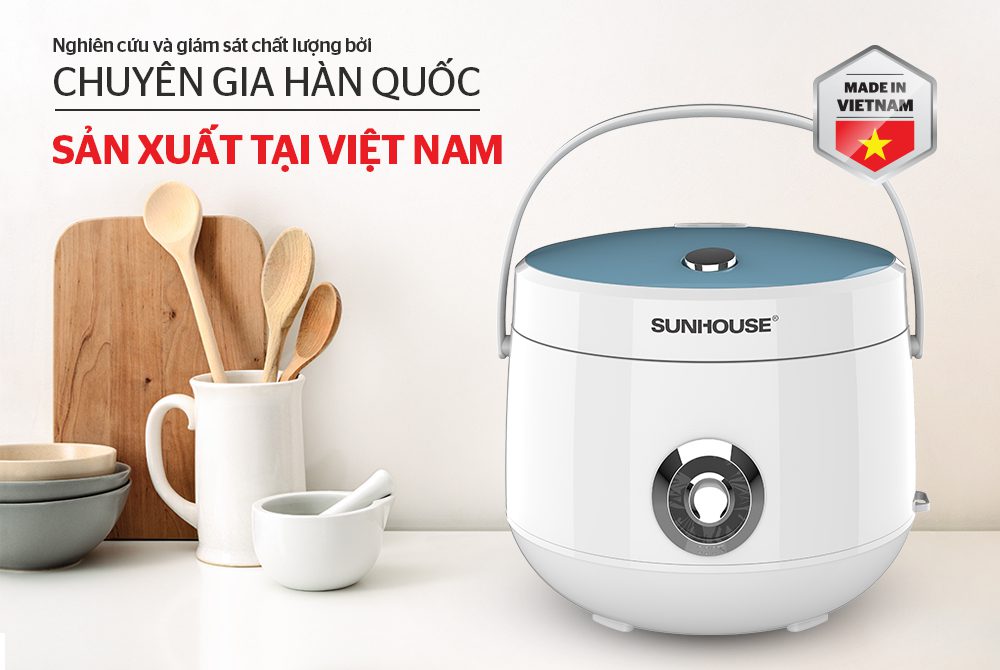 NỒI CƠM ĐIỆN 1.8 L CHÍNH HÃNG SUNHOUSE SHD8606 1