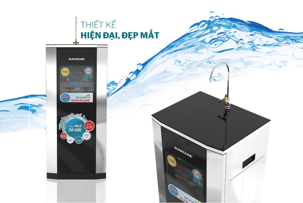 MÁY LỌC NƯỚC R.O 10 LÕI CHÍNH HÃNG SUNHOUSE SHA88510K 2