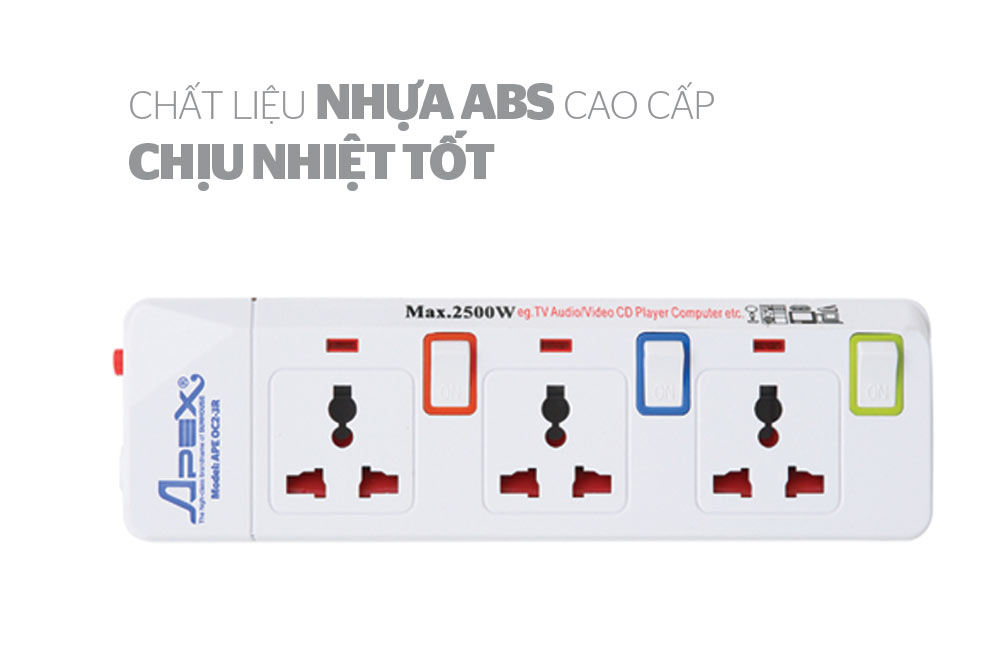 Ổ CẮM ĐIỆN APE-OC2-3R 3