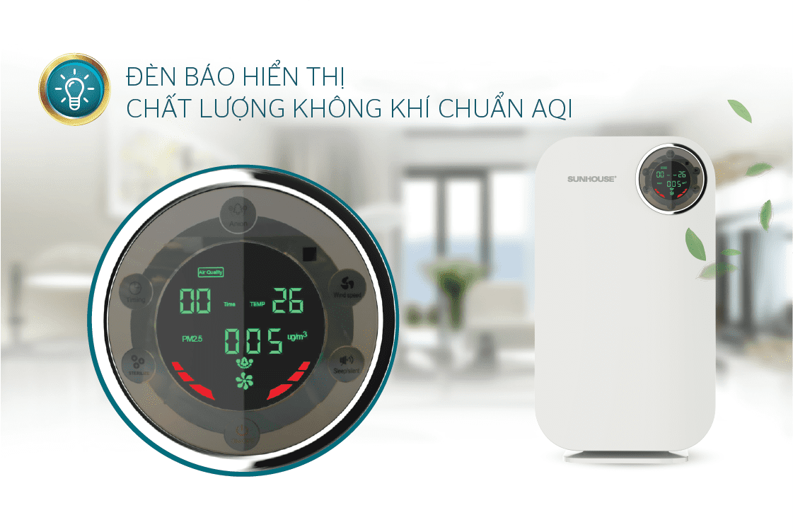 Máy lọc không khí CHÍNH HÃNG SUNHOUSE SHD-35AP9735 2