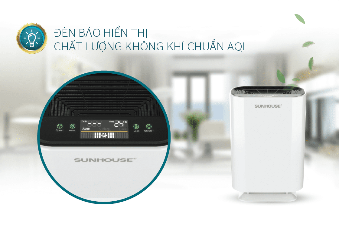 Máy lọc không khí CHÍNH HÃNG SUNHOUSE SHD-20AP9718 2
