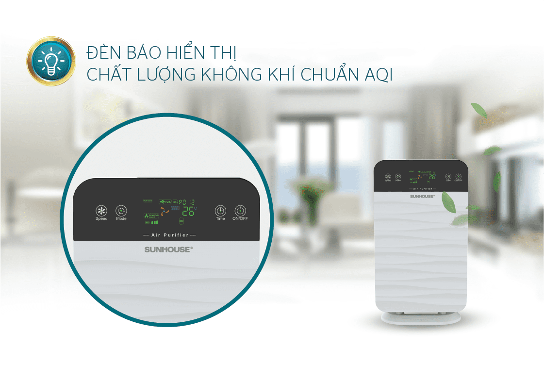 Máy lọc không khí CHÍNH HÃNG SUNHOUSE SHD-15AP9715 2