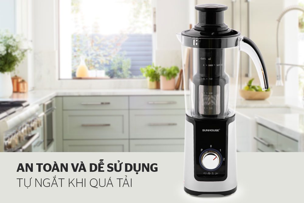 MÁY XAY SINH TỐ ĐA NĂNG CHÍNH HÃNG SUNHOUSE SHD5323B ĐEN 6