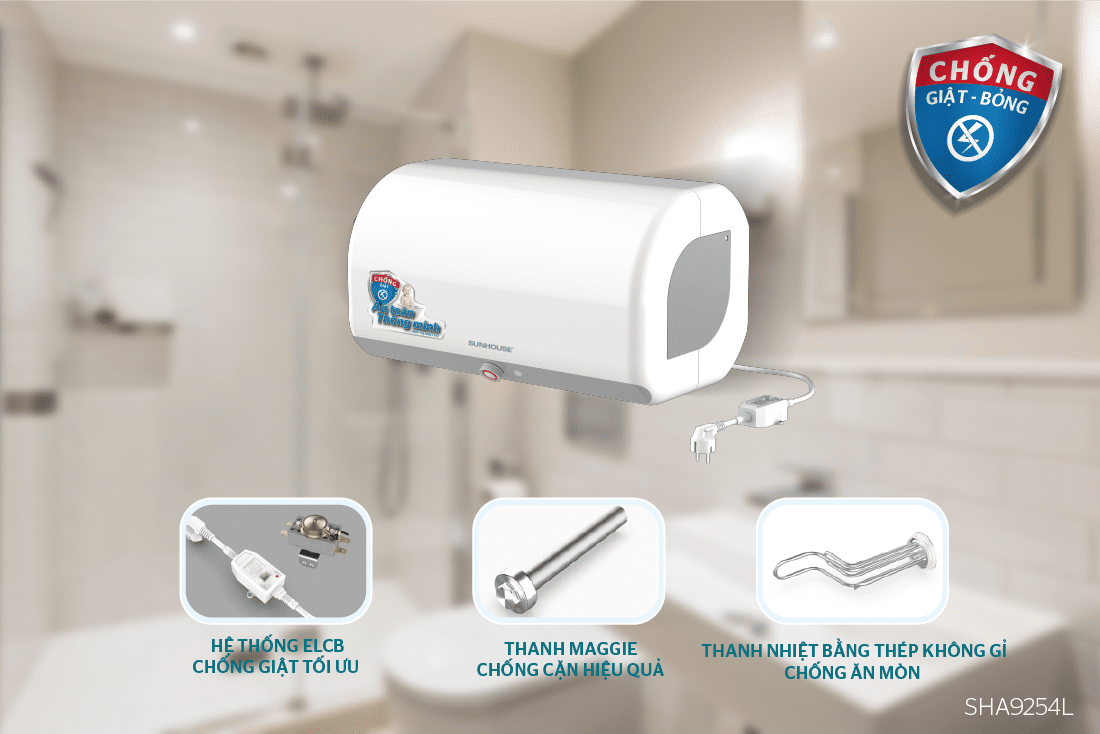 BÌNH NƯỚC NÓNG 20L CHÍNH HÃNG SUNHOUSE SHA9254L 3