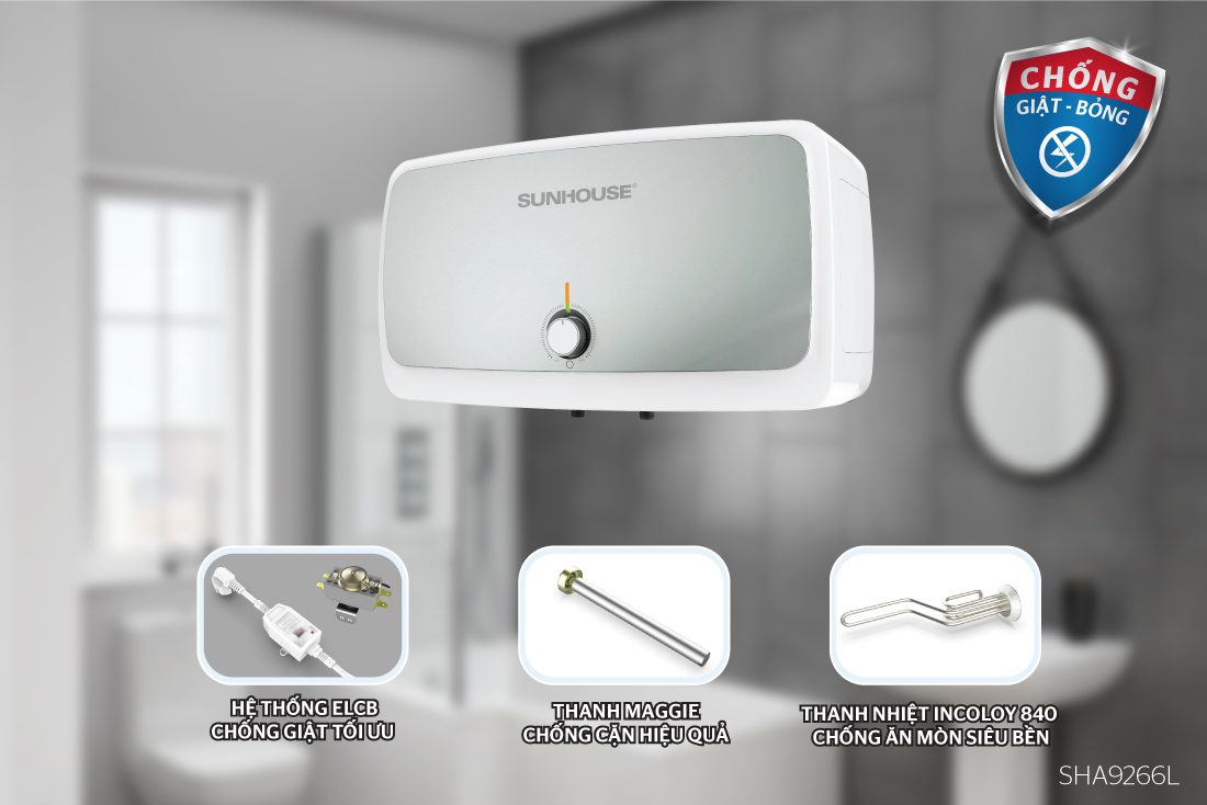 BÌNH NƯỚC NÓNG 22L CHÍNH HÃNG SUNHOUSE SHA9266L 3