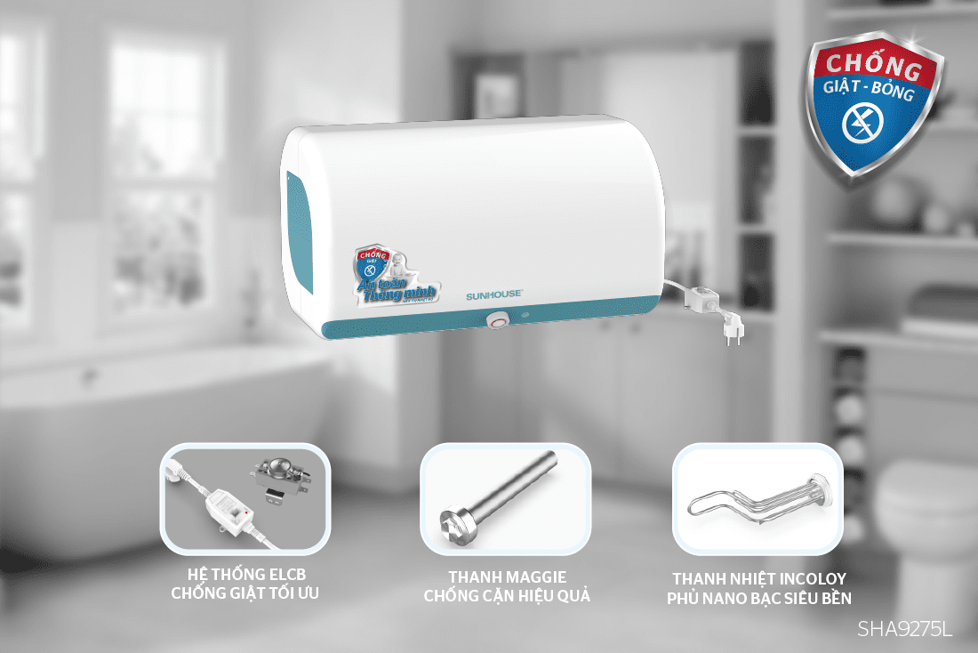 BÌNH NƯỚC NÓNG 20L CHÍNH HÃNG SUNHOUSE SHA9275L 3