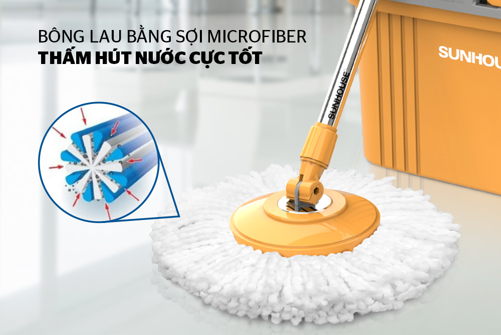 Mách bạn cách thức sở hữu cây lau nhà 360 thông minh năm 2020 từ CHÍNH HÃNG SUNHOUSE 4