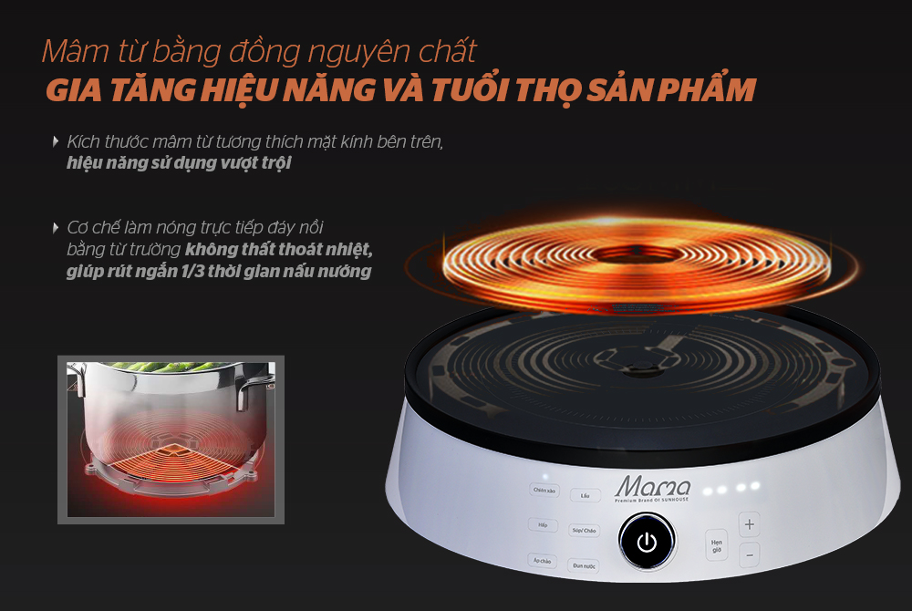 “Thuộc lòng” những mẹo nhỏ nhưng có “võ” khi nấu ăn bằng bếp từ đơn CHÍNH HÃNG SUNHOUSE 5