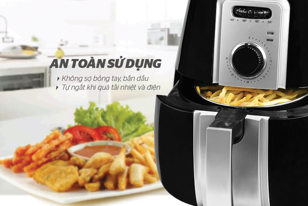 “BỎ TÚI” CÁCH LÀM KHOAI TÂY CHIÊN NGON “TUYỆT CÚ MÈO” BẰNG NỒI CHIÊN KHÔNG DẦU CHÍNH HÃNG SUNHOUSE 4