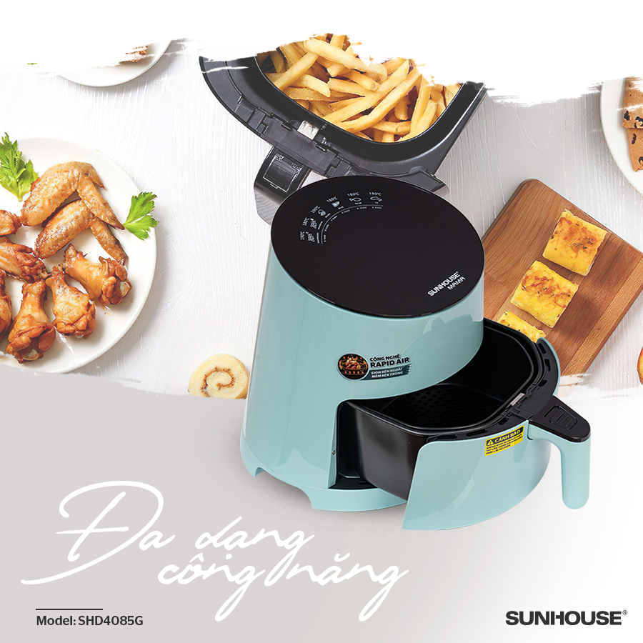 Sở hữu công thức “vàng” làm caramel thơm ngon, mịn mượt bằng nồi chiên không dầu CHÍNH HÃNG SUNHOUSE 2