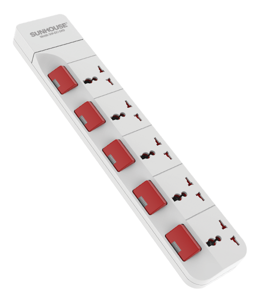 Ổ CẮM ĐIỆN CHÍNH HÃNG SUNHOUSE SHE-OC1-5RD 1