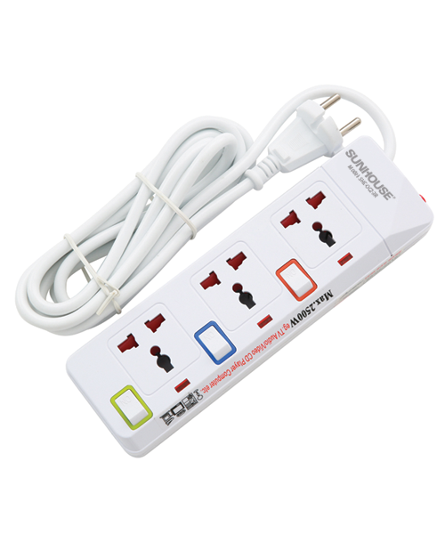 Ổ CẮM ĐIỆN CHÍNH HÃNG SUNHOUSE SHE-OC2-3R 1