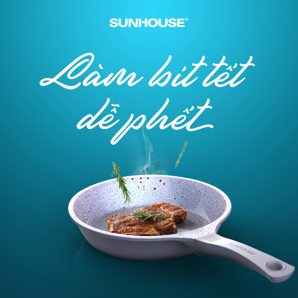 Mẹo làm bít tết mềm ngon chuẩn vị nhà hàng với chảo siêu bền đá CHÍNH HÃNG SUNHOUSE  5
