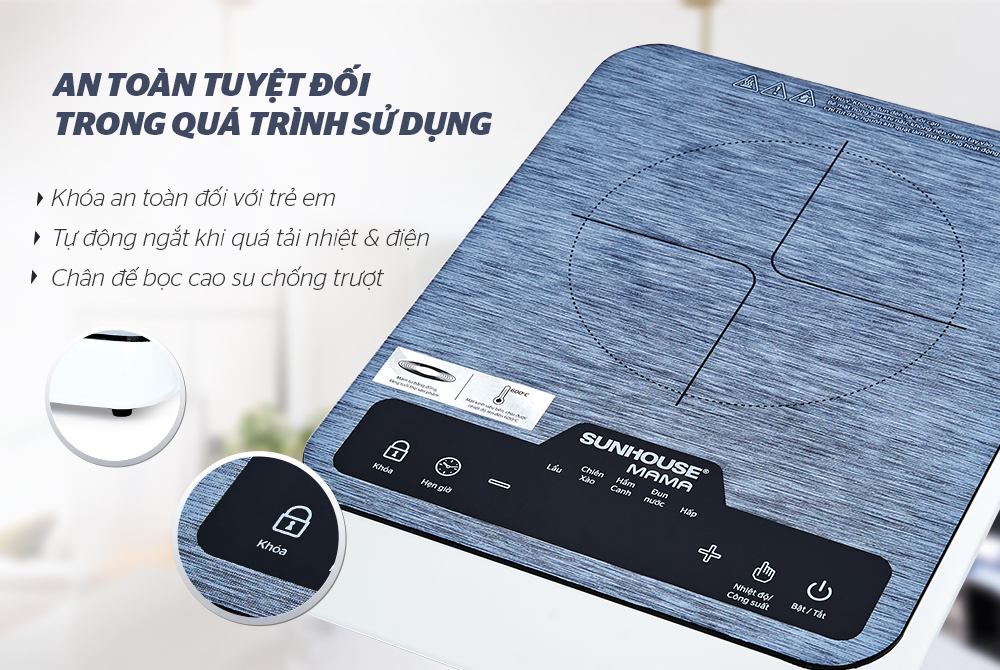 Lợi ích không ngờ đến khi sử dụng bếp từ đơn CHÍNH HÃNG SUNHOUSE trong nấu ăn 4