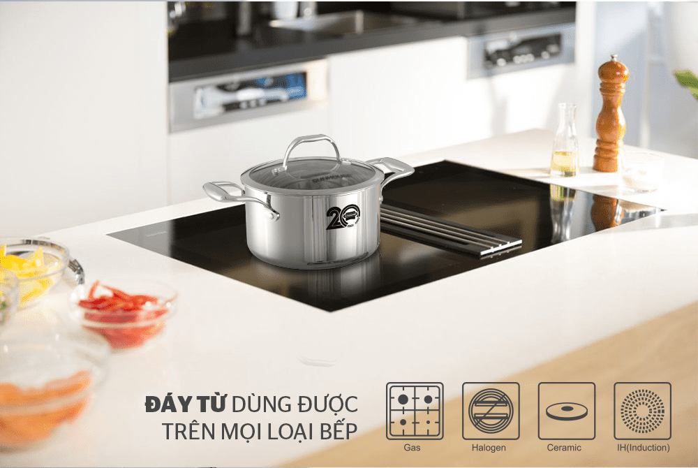 NỒI INOX 304 ĐA LỚP CHÍNH HÃNG SUNHOUSE MAMA SHG2020-18 5