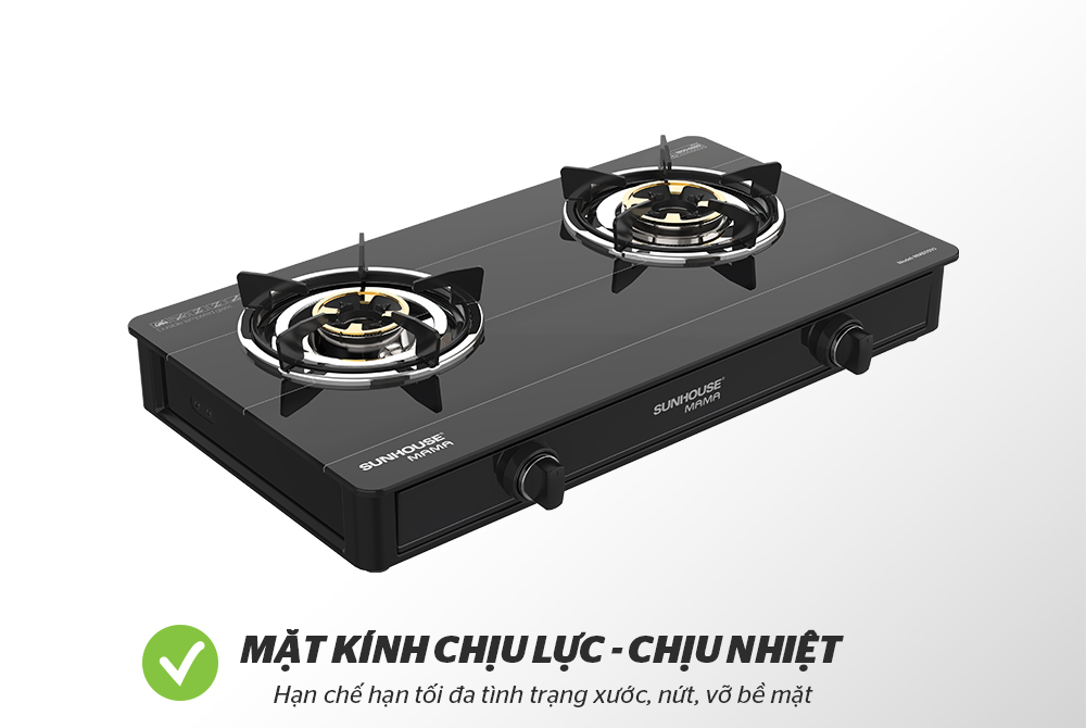 BẾP GAS DƯƠNG KÍNH CHÍNH HÃNG SUNHOUSE MAMA MMB0910 3