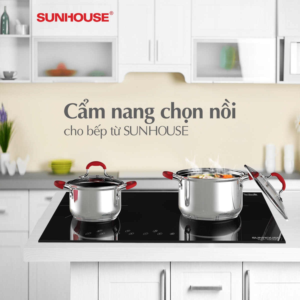 CẨM NANG CẦN PHẢI BIẾT KHI CHỌN MUA NỒI CHO BẾP TỪ CHÍNH HÃNG SUNHOUSE  1