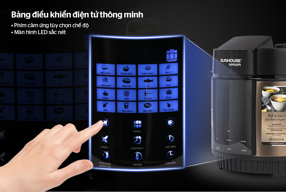 Nếm thử vị ngon 3 miền trong bữa cơm nhà làm mang vị nhà hàng cùng nồi áp suất điện từ CHÍNH HÃNG SUNHOUSE  3