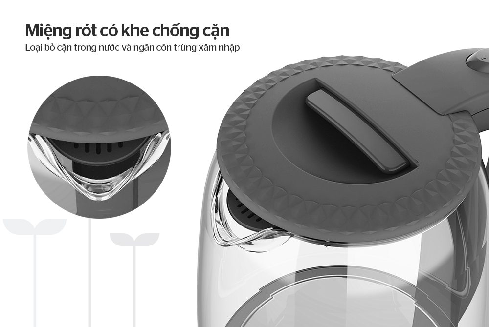 ẤM SIÊU TỐC THỦY TINH CHÍNH HÃNG SUNHOUSE SHD1215B 5