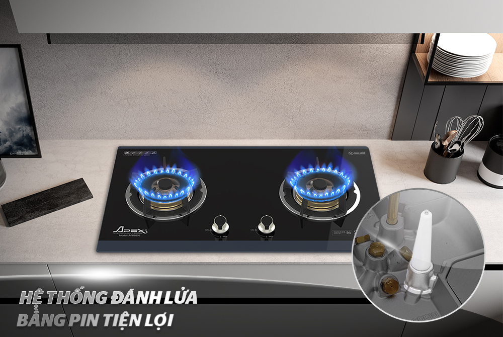BẾP GAS ÂM KÍNH APEX APB8816 4