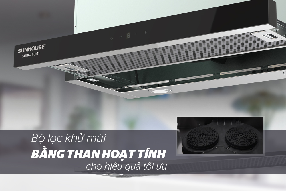 MÁY HÚT MÙI ÂM TỦ CHÍNH HÃNG SUNHOUSE SHB6288MT 6