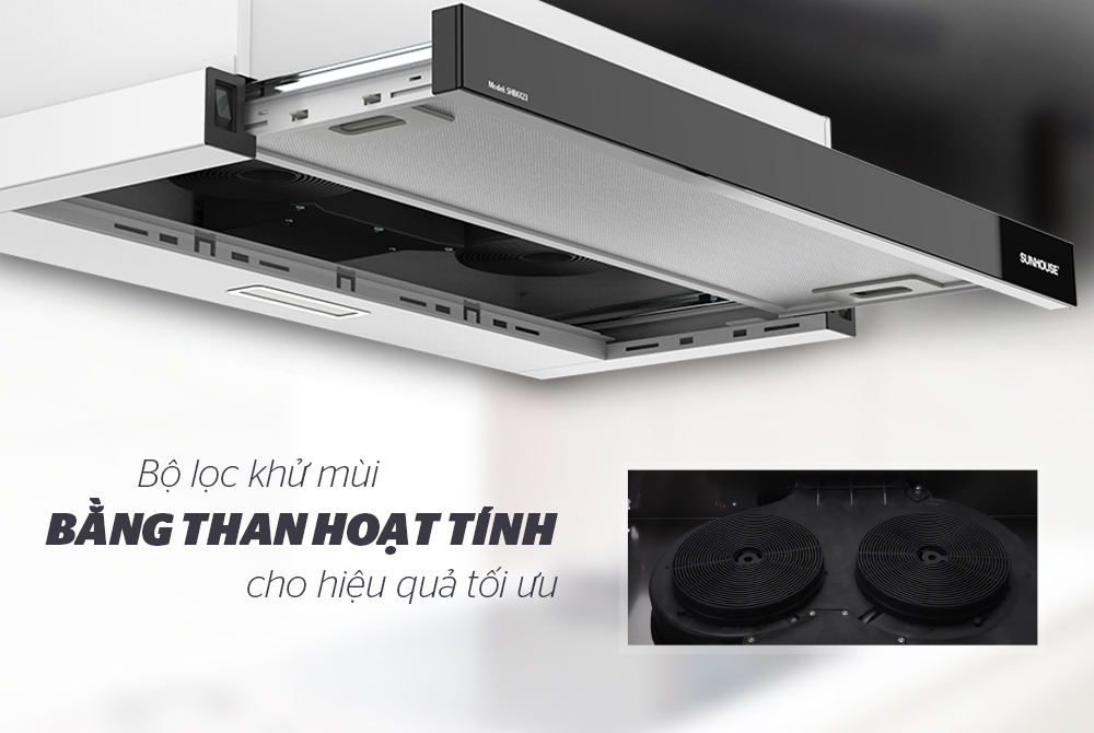 MÁY HÚT MÙI ÂM TỦ CHÍNH HÃNG SUNHOUSE SHB6123 6
