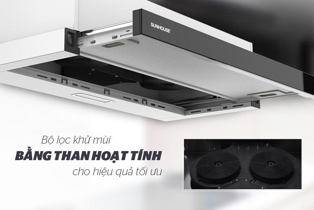 MÁY HÚT MÙI ÂM TỦ CHÍNH HÃNG SUNHOUSE SHB6128 6