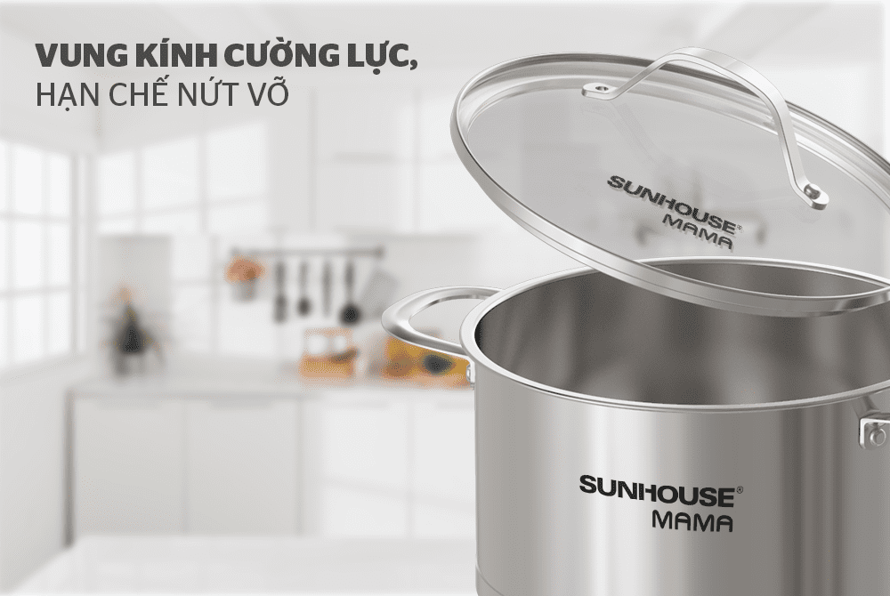 BỘ NỒI INOX 5 ĐÁY CHÍNH HÃNG SUNHOUSE MAMA SHG502 3