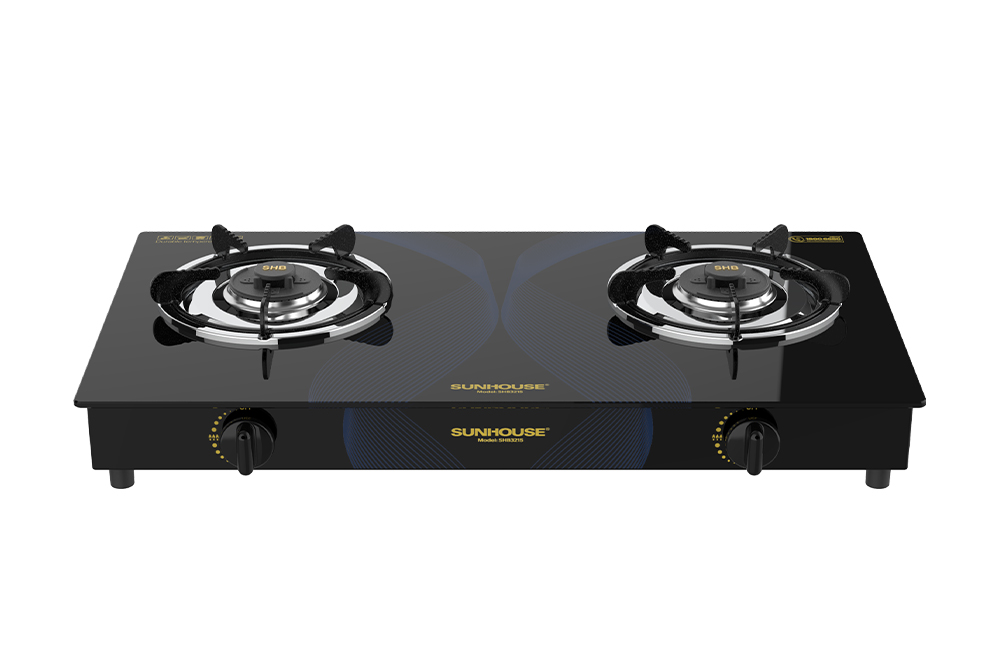 BẾP GAS DƯƠNG KÍNH CHÍNH HÃNG SUNHOUSE SHB3215 1
