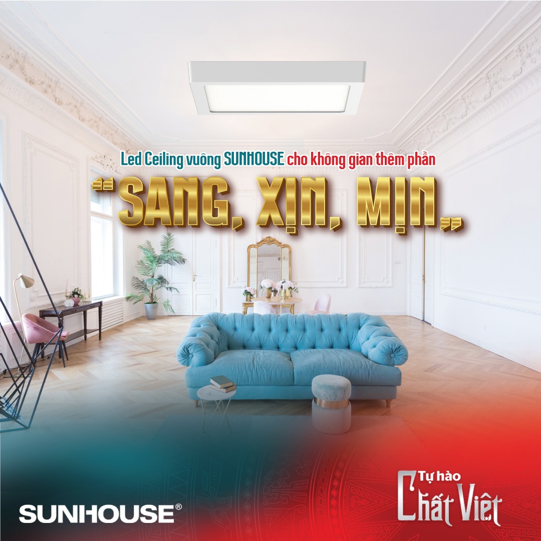 Đèn Led CHÍNH HÃNG SUNHOUSE chiếu sáng cảm xúc bao gồm những loại đèn nào? 3